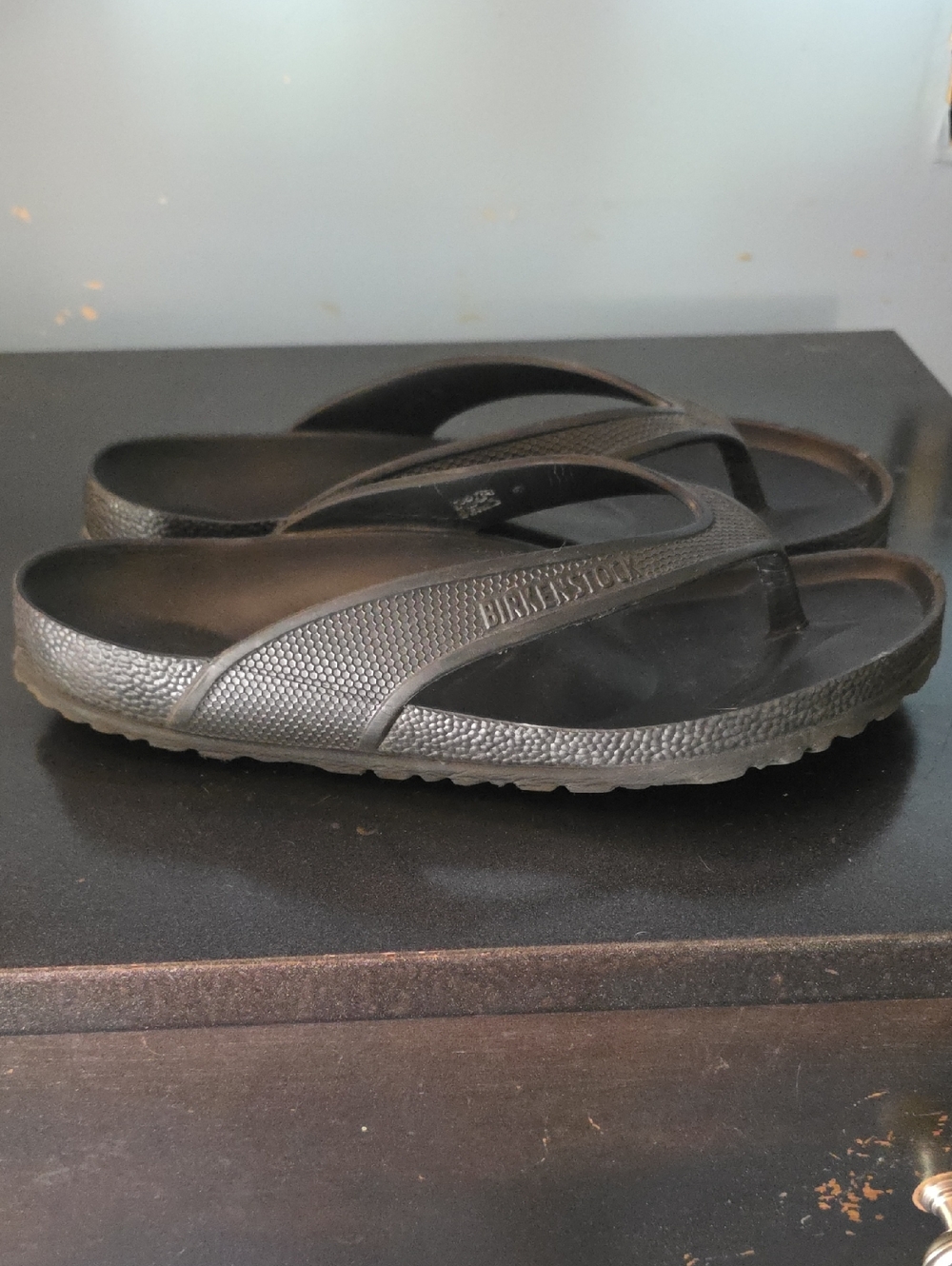 Birkenstock Black EVA Thong Sandals